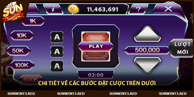 Chi tiết về các bước đặt cược Trên Dưới